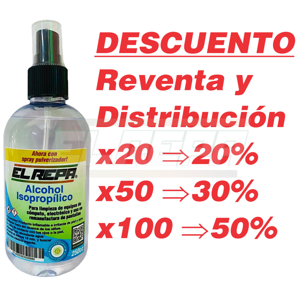 Alcohol isopropilico Spray x250cc - EL REP